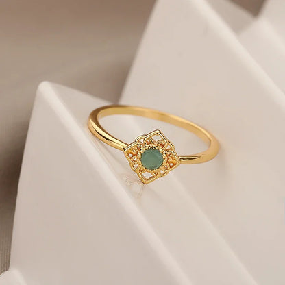 Opal Blossom Ring