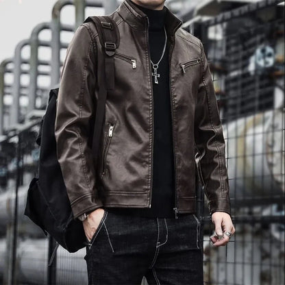 Damon Leather Street Jacket
