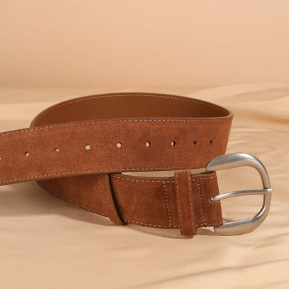 Alina Suede Wide Belt