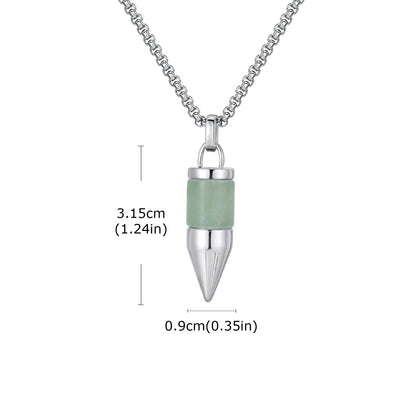 Titan Stone Bullet Necklace