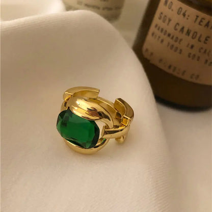 Livia Green Stone Ring