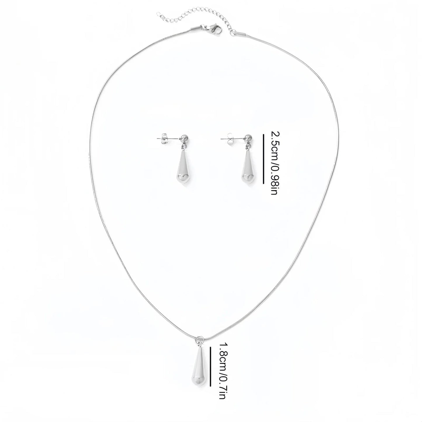 Kaia Drop Pendant Set