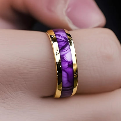 Purple Shell Ring