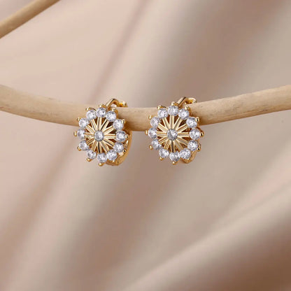 Arlina Snowflake Hoops