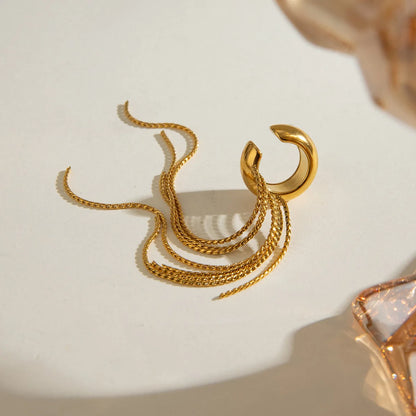 Calla Gold Tassel Clip