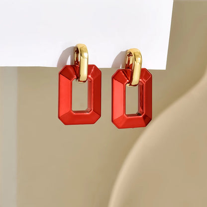 Lora Geometric Acrylic Earrings