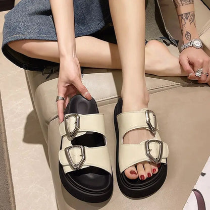 Noa Rubber Platform Slides