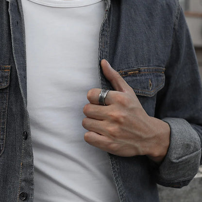 Punk Traces Strip Ring