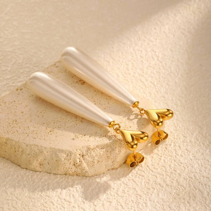 Chili Heart Drop Earrings