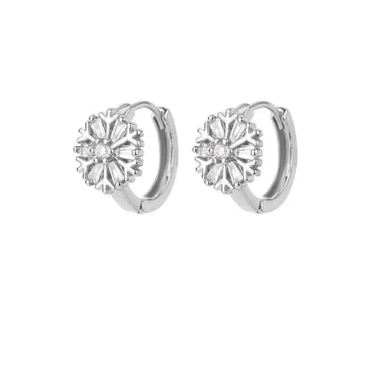 Arlina Snowflake Hoops