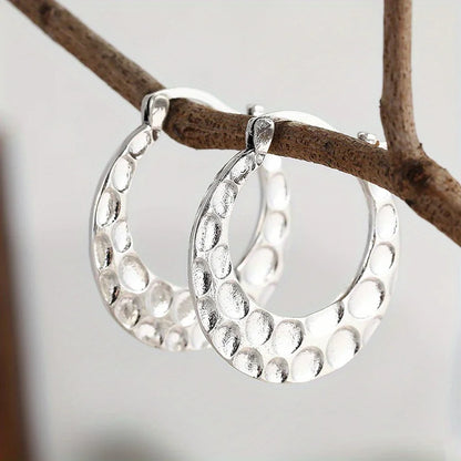 Ripple Hoop Earrings