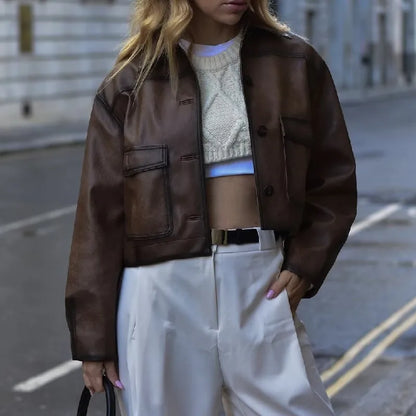 Maren Vintage Leather Jacket