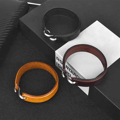 S-Hook Leather Bracelet