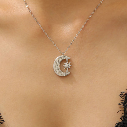 Moon & Sun Pendant Necklace