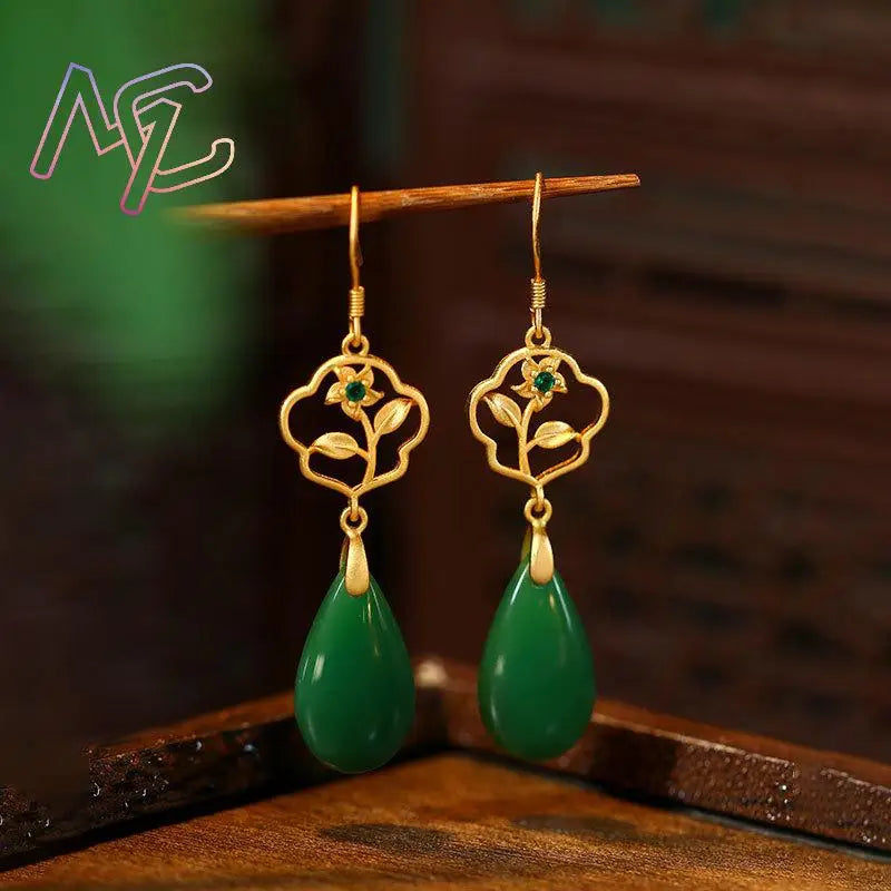 Golden Teardrop Elegance