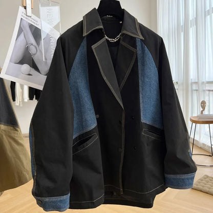 Clara Spliced Denim Jacket