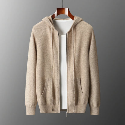 Ezra Cashmere Zip Hoodie