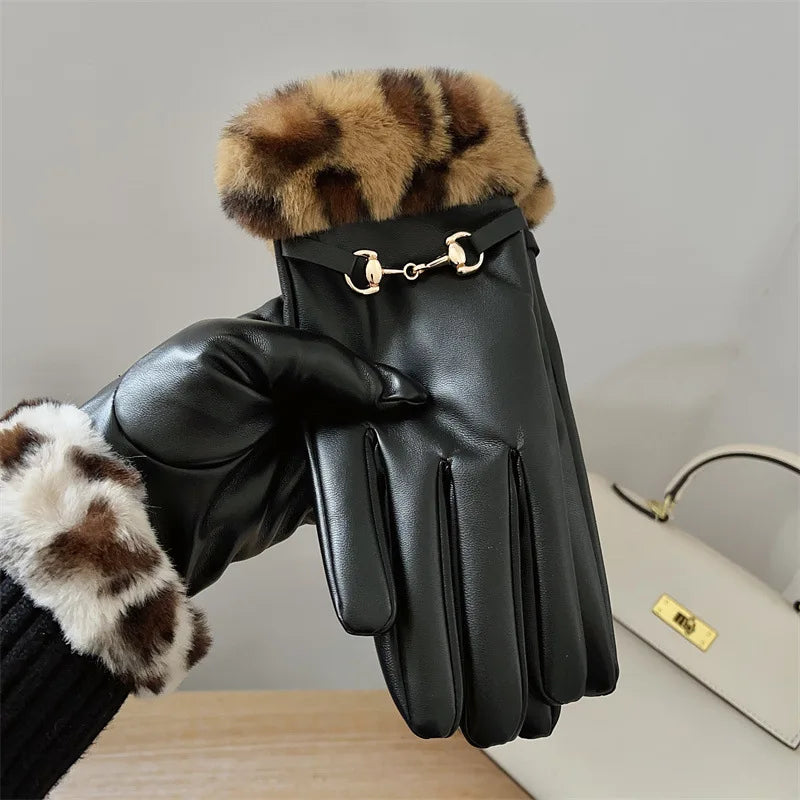 Leopard Luxe Gloves