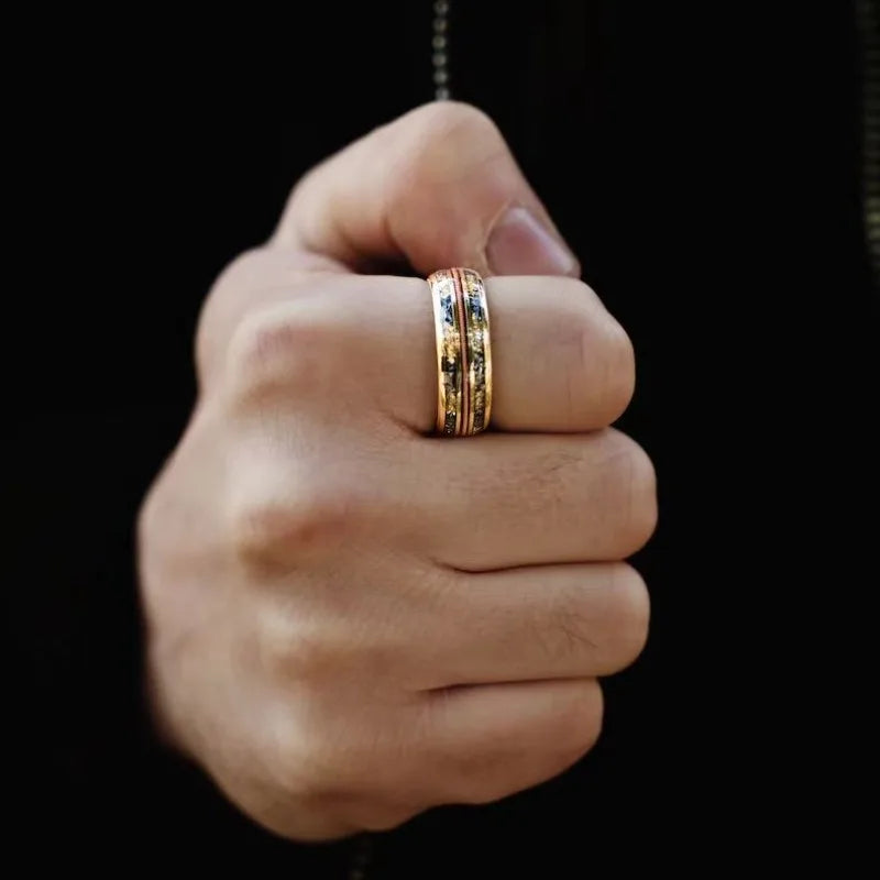 Guitar String Gold Ring