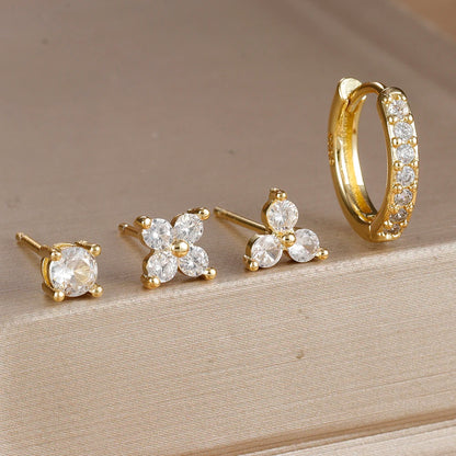 Aria Gold Earring Set