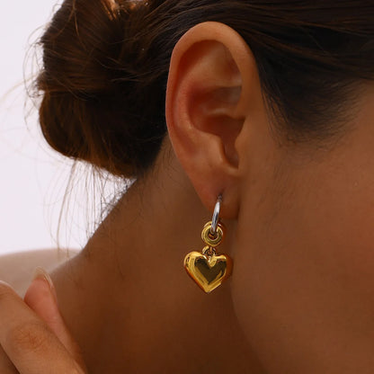 Valora Heart Tassel Earrings