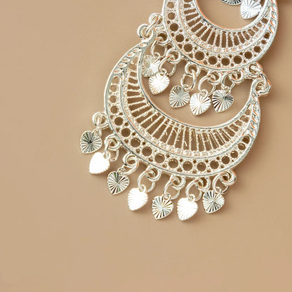 Fatima Moon Drop Earrings