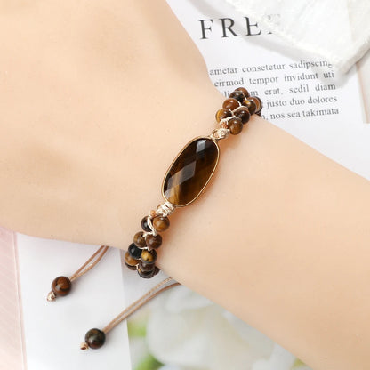 Tiger Eye Yoga Wrap Bracelet