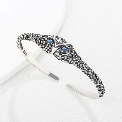 Arwen Owl Silver Bracelet