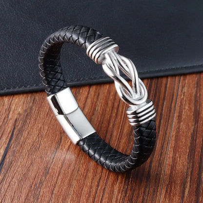 Atlas Leather Knot Bracelet
