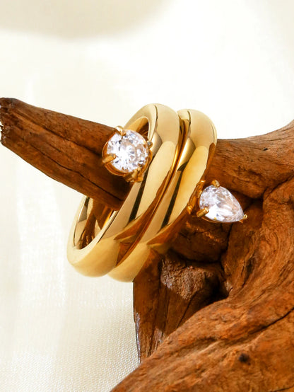 Celeste Teardrop Ring