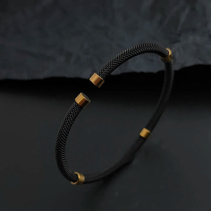Braided Mesh Gold Bracelet