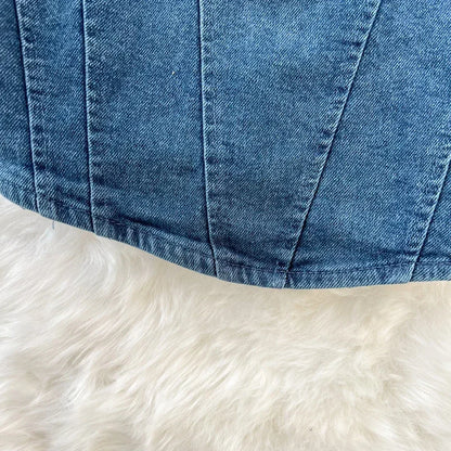 Kaia Denim Corset Top