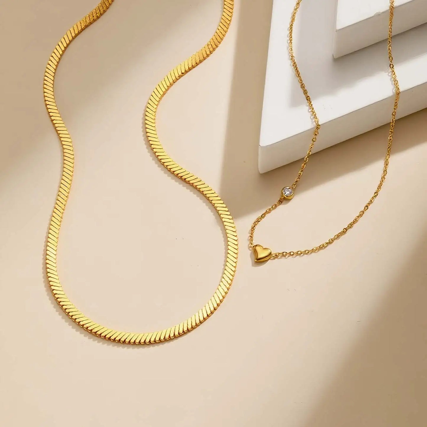 Ivy Heart Layered Necklace