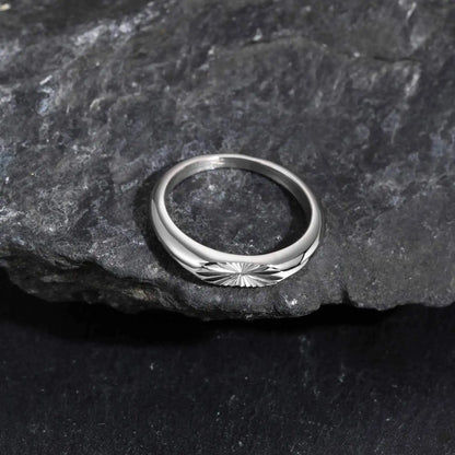 Orion Sunburst Steel Ring