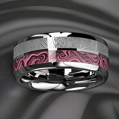 Agate Stone Wedding Band