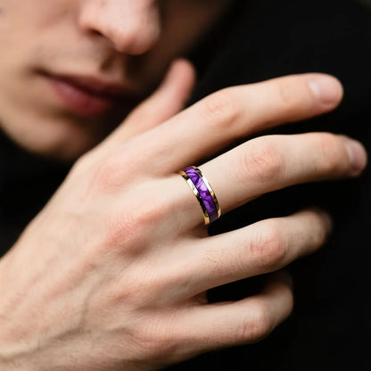Purple Shell Ring