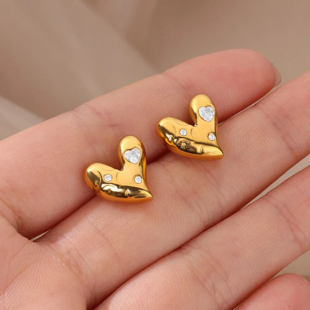 Vela Heart Studs