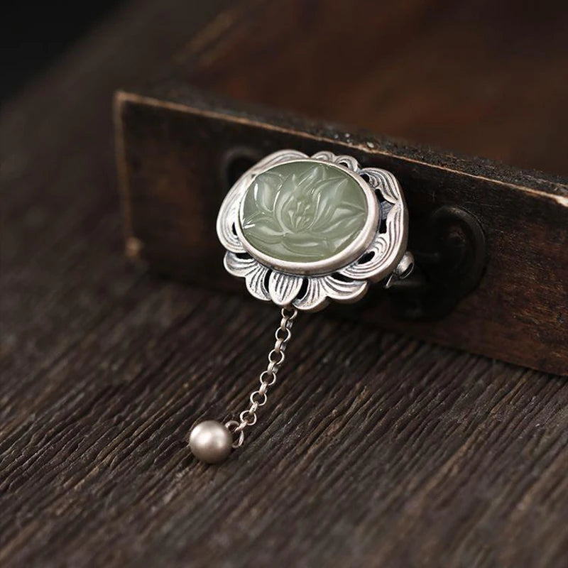 Jasper Blossom Brooch