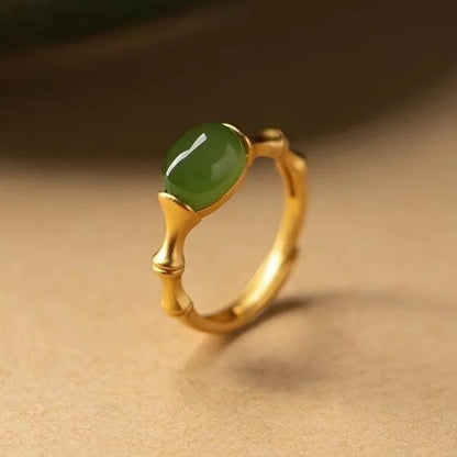 Bamboo Charm Ring