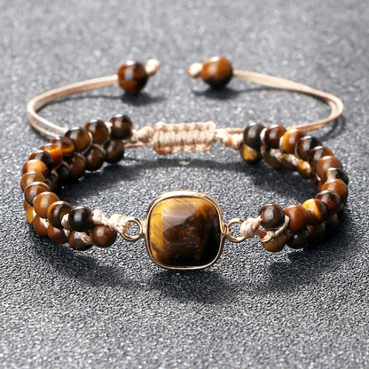 Tiger Eye Yoga Wrap Bracelet