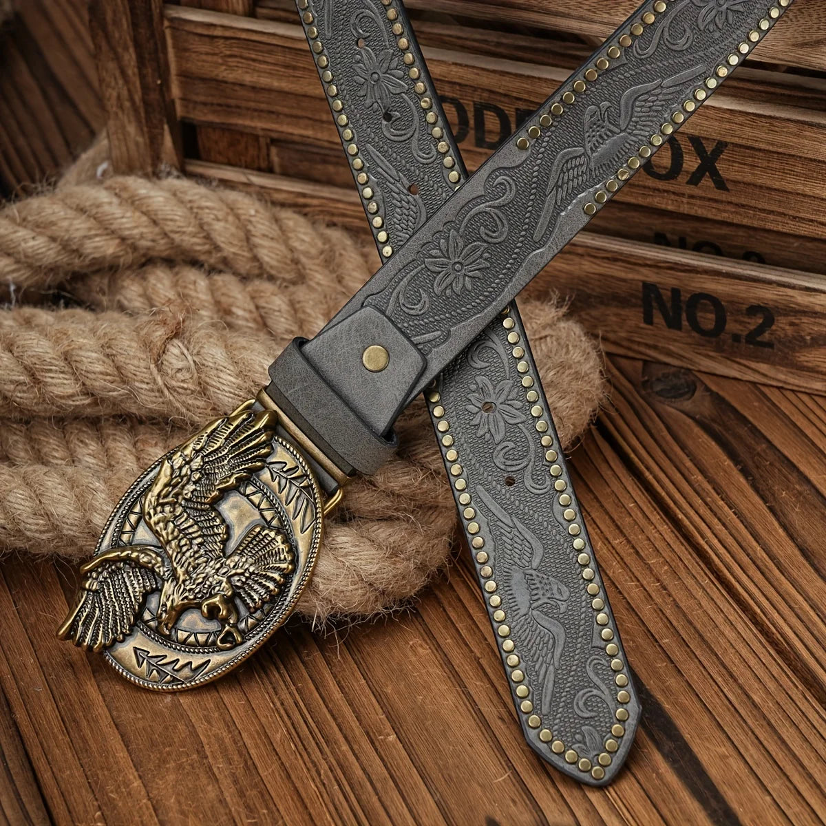 Branton Vintage Denim Belt