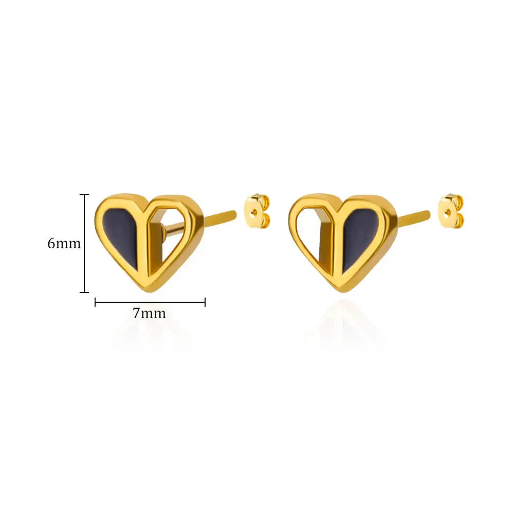 Vela Heart Studs