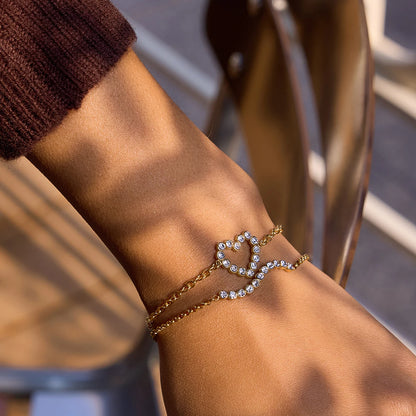Crystal Heart Bracelet