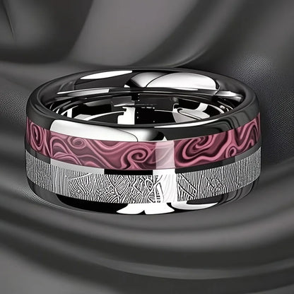 Agate Stone Wedding Band