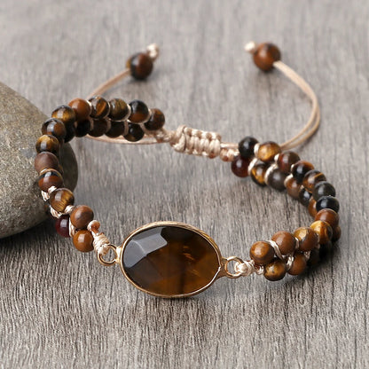 Tiger Eye Yoga Wrap Bracelet