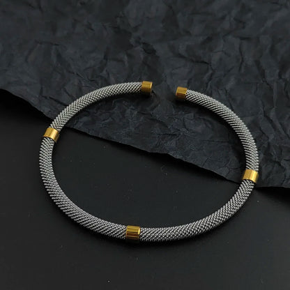 Braided Mesh Gold Bracelet