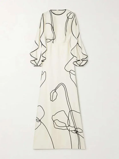 Yeezzi Floral Evening Gown