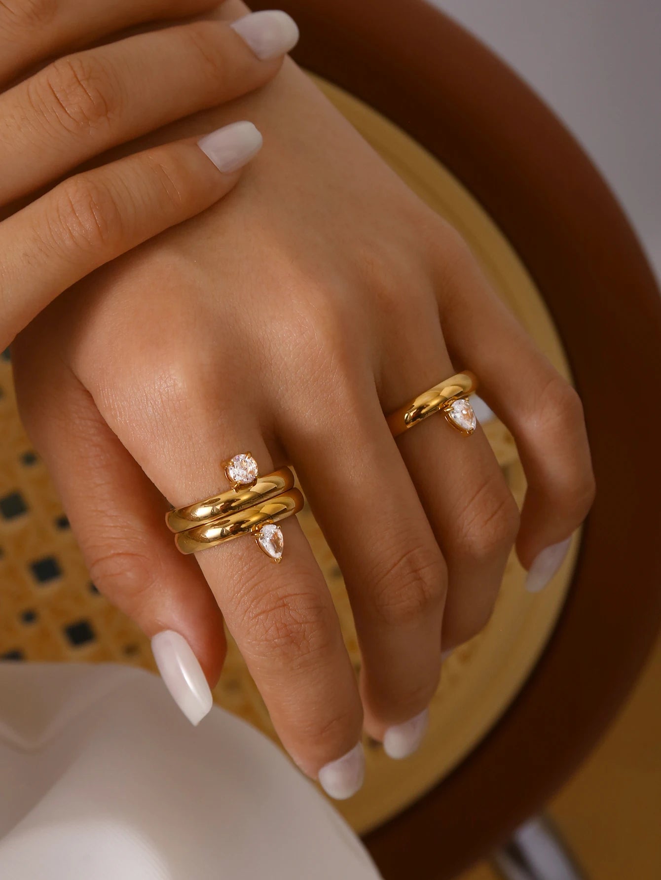 Celeste Teardrop Ring