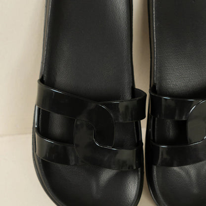 Sara Cross Strap Slides