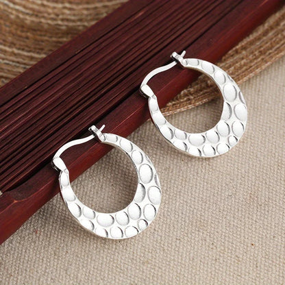 Ripple Hoop Earrings